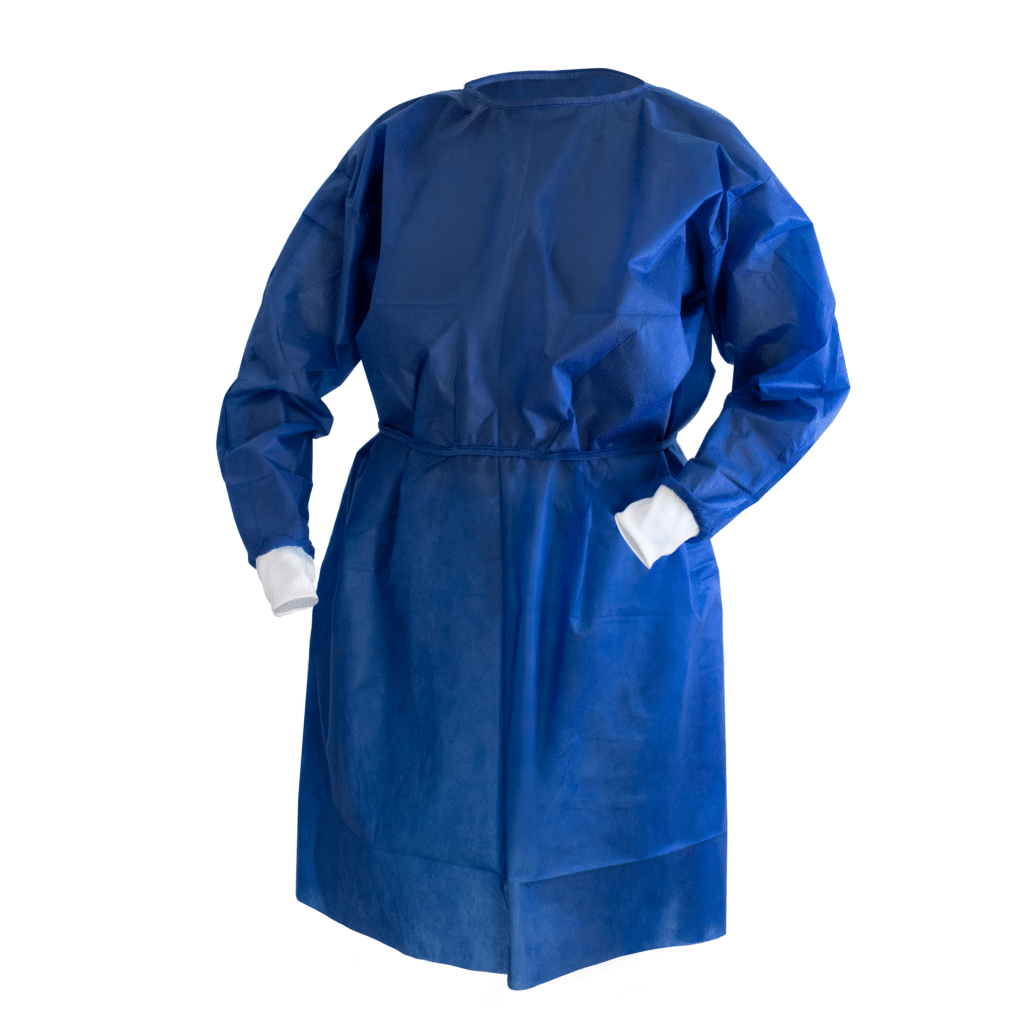 Bata Desechable Con Puño Control de Infecciones Deposito Dental Odontology BG