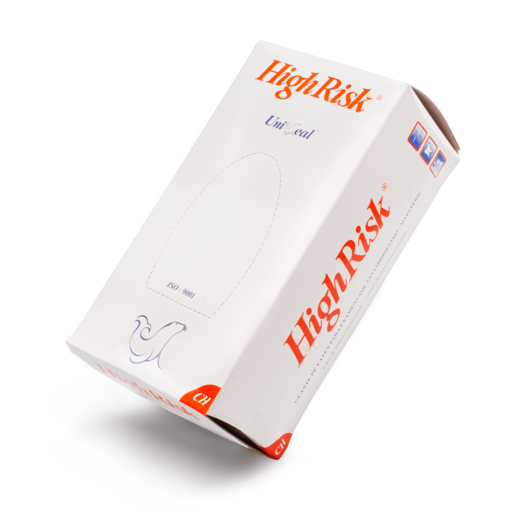 Guante Examen High Risk -Marca: UniSeal Guantes De Latex | Odontology BG