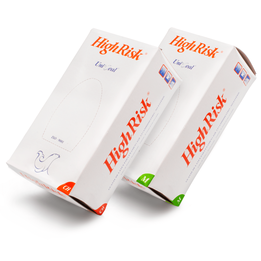 Guante Examen High Risk -Marca: UniSeal Guantes De Latex | Odontology BG