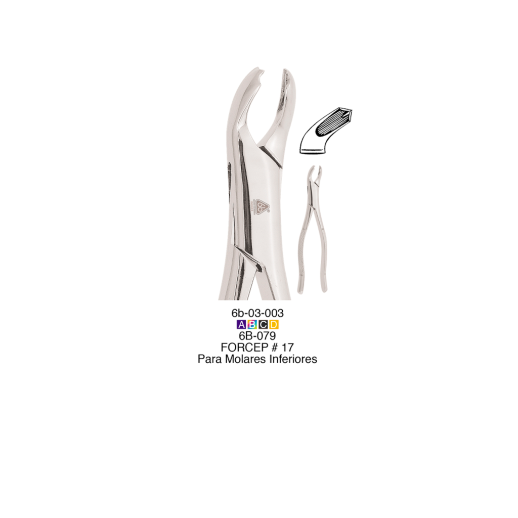 Fórceps Adulto 17 Cirugía Deposito Dental Odontology BG