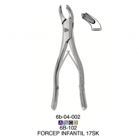 Fórceps Infantil 17SK Aniversario Deposito Dental Odontology BG