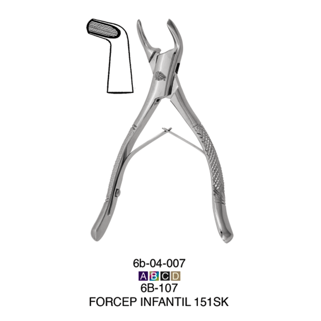 Fórceps Infantil 151SK Cirugía Deposito Dental Odontology BG