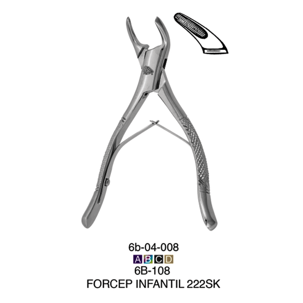 Fórceps Infantil 222SK Cirugía Deposito Dental Odontology BG