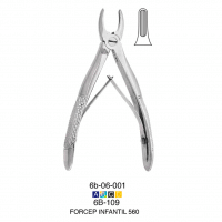 Fórceps Infantil 560 -Marca: 6B Germany Cirugía | Odontology BG