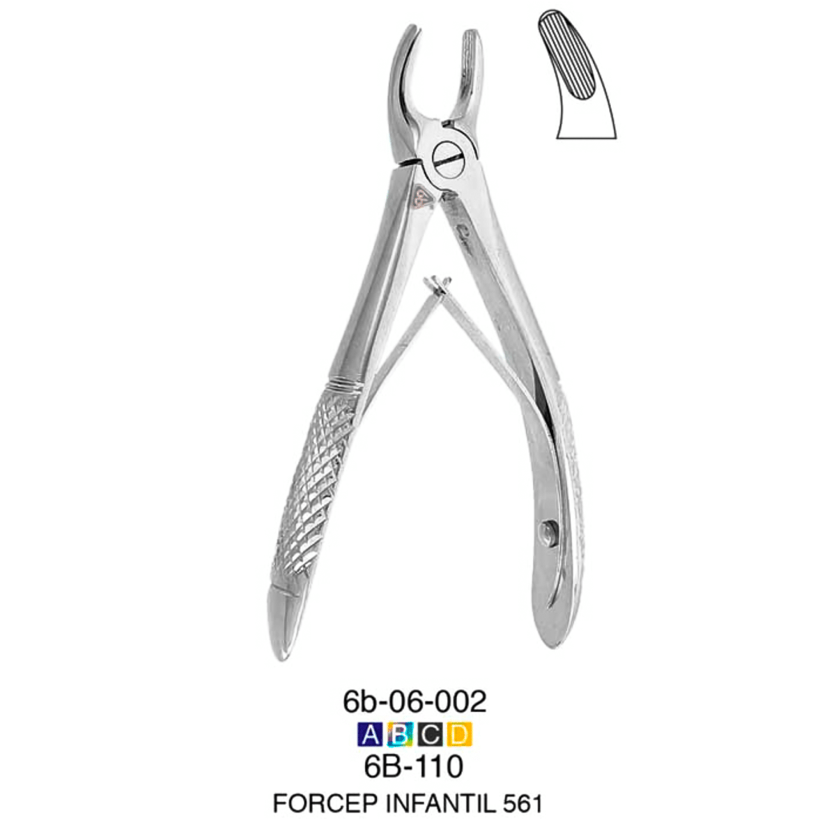 Fórceps Infantil 561 -Marca: 6B Germany Cirugía | Odontology BG
