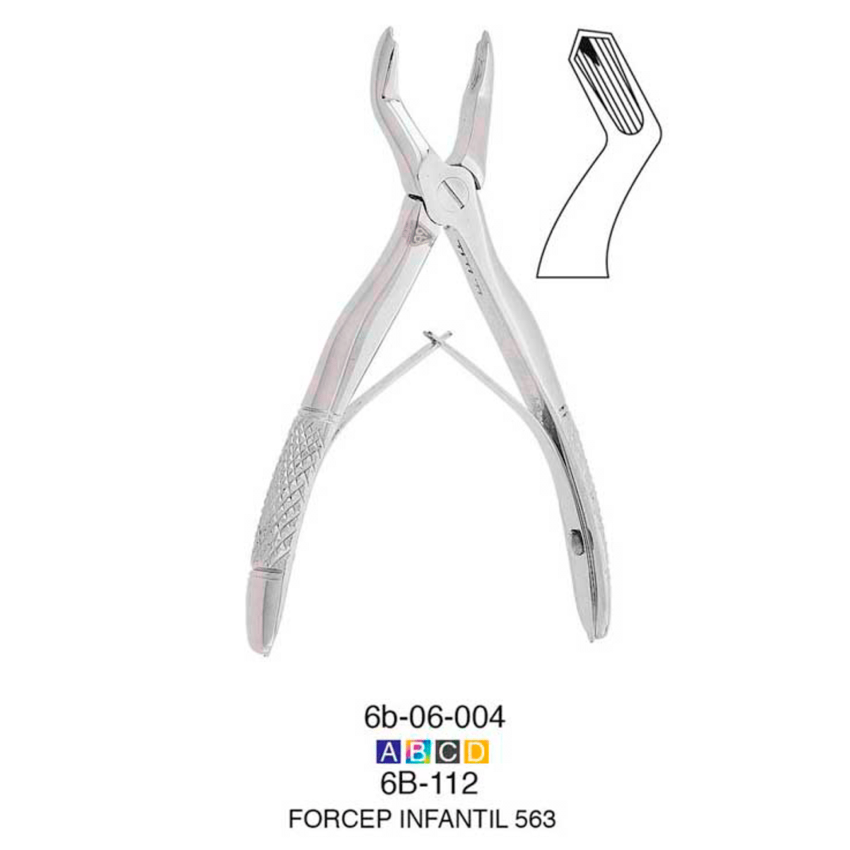 Fórceps Infantil 563 -Marca: 6B Germany Cirugía | Odontology BG