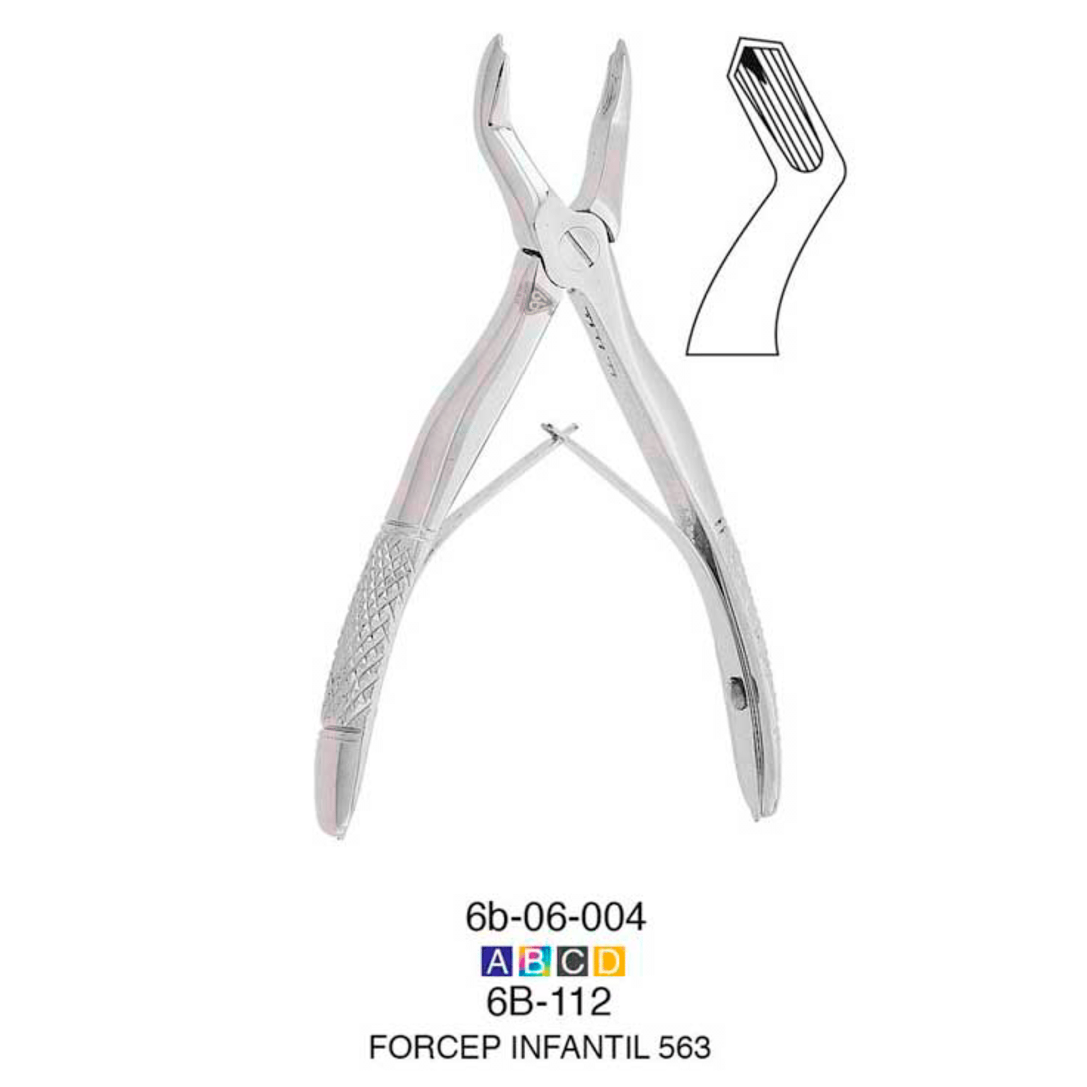 Fórceps Infantil 563 Deposito Dental Odontology BG