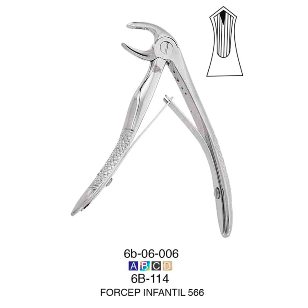 Fórceps Infantil 566 -Marca: 6B Germany Cirugía | Odontology BG