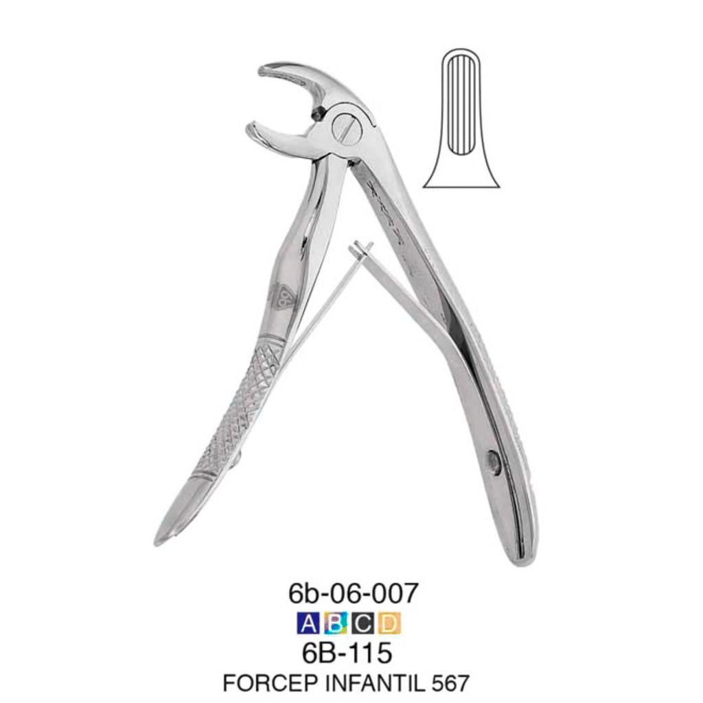 Fórceps Infantil 567 -Marca: 6B Germany Cirugía | Odontology BG