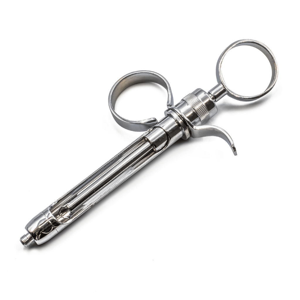 Jeringa Tipo Bayer Con Anillo y Muleta Cirugía Deposito Dental Odontology BG