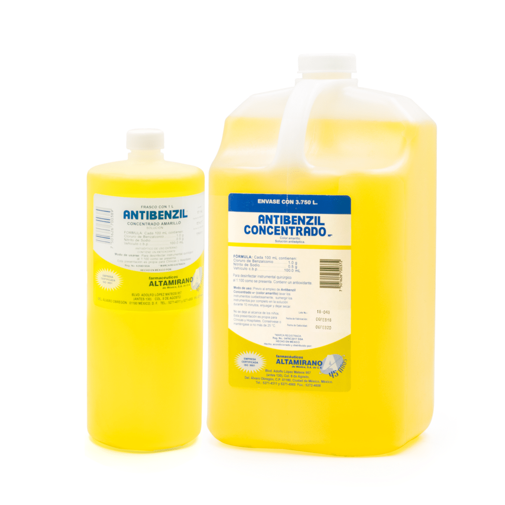 Antibenzil Concentrado Amarillo Esterilización Deposito Dental Odontology BG