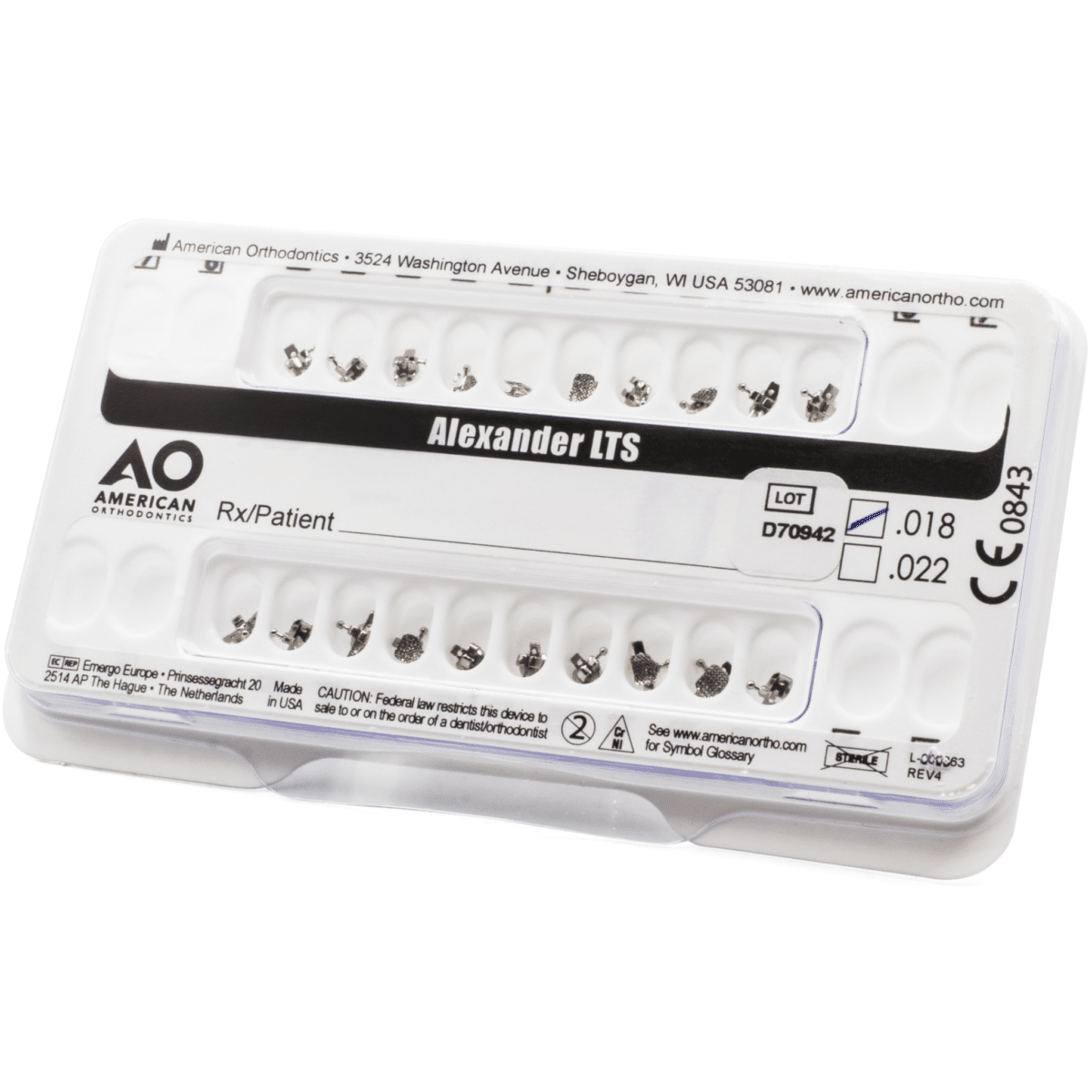 Brackets Alexander -Marca: American Orthodontics Brackets | Odontology BG