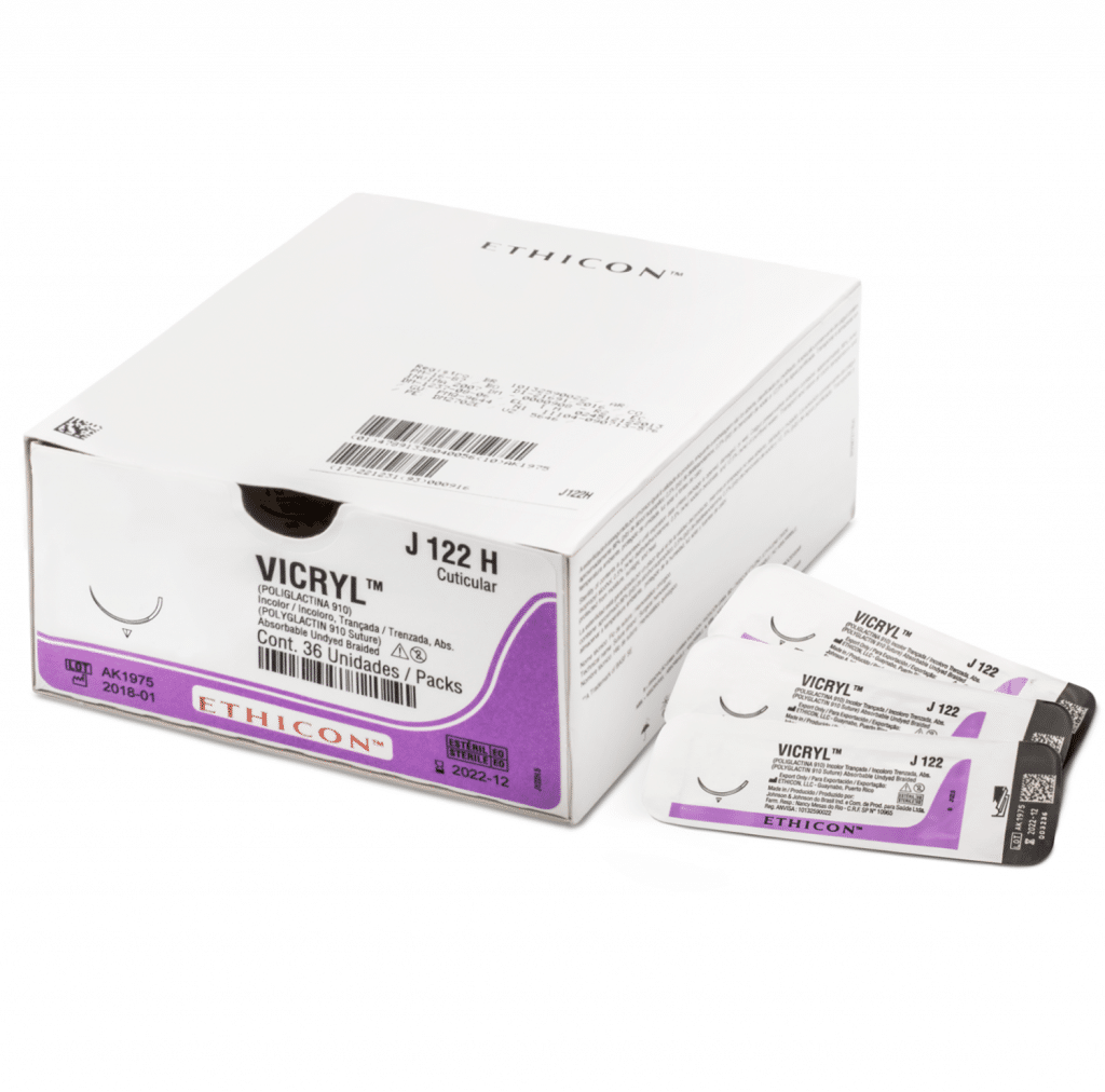 Sutura Vicryl absorbible Consumibles Cirugía Deposito Dental Odontology BG