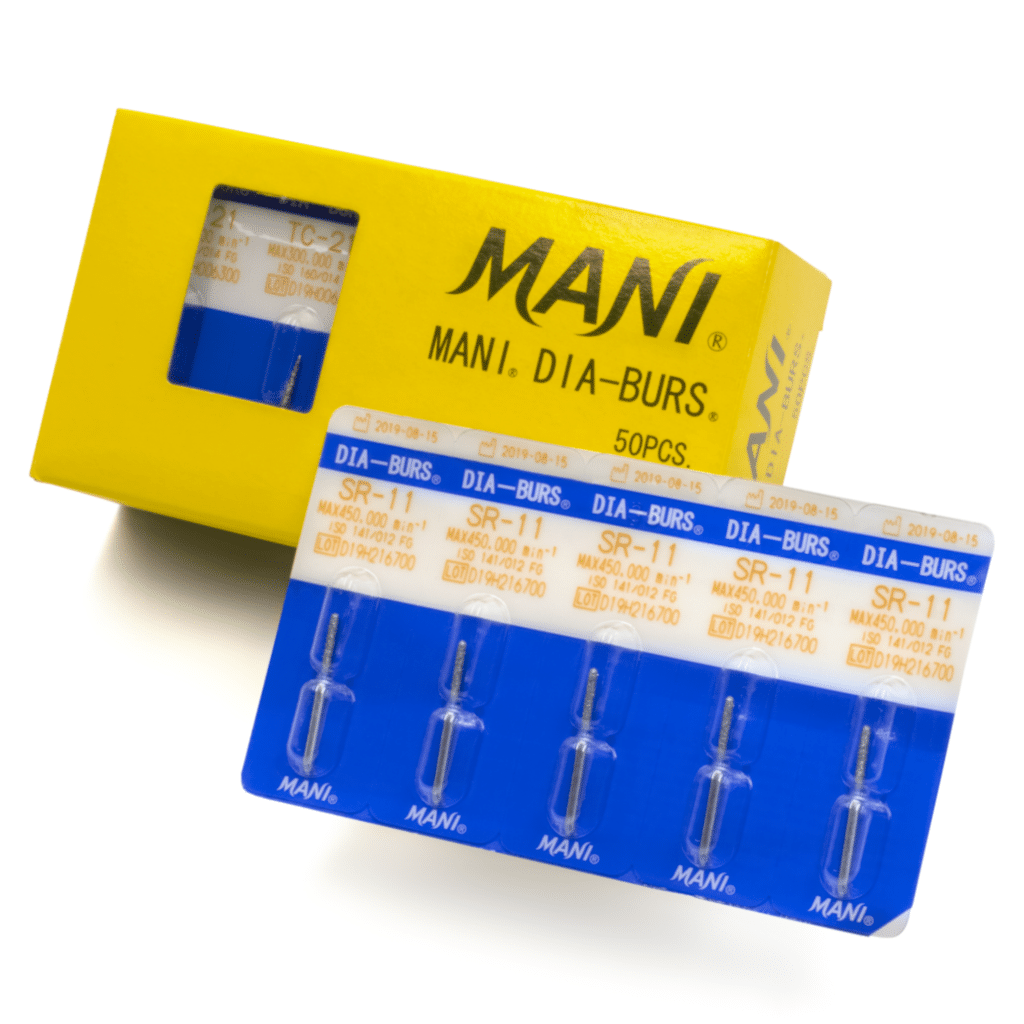 Fresas De Diamante FG Grano Medio 1a Parte -Marca: MANI Abrasivos | Odontology BG