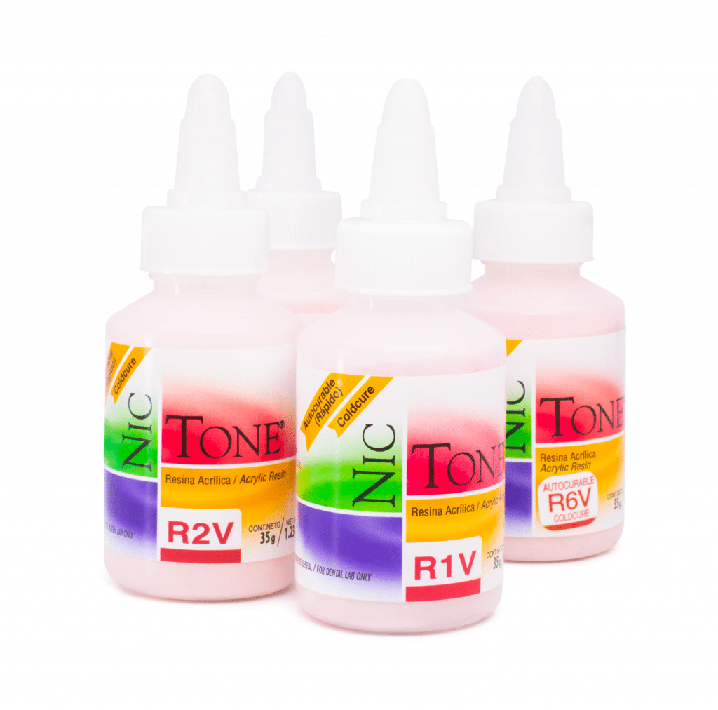 Acrílico Rápido Nictone Tonos Rosas Acrílicos Deposito Dental Odontology BG