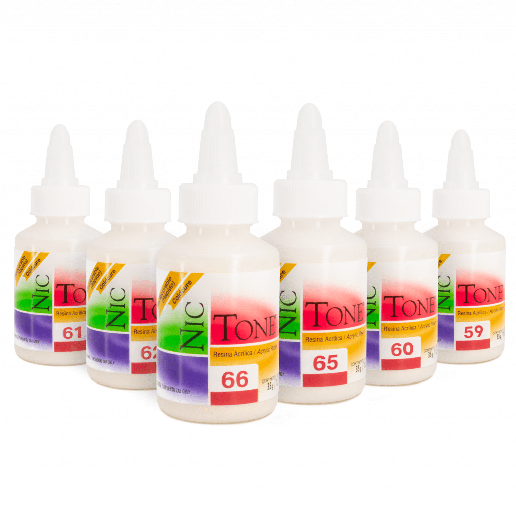 Acrílico Rápido Nictone Tono Diente Acrílicos Deposito Dental Odontology BG