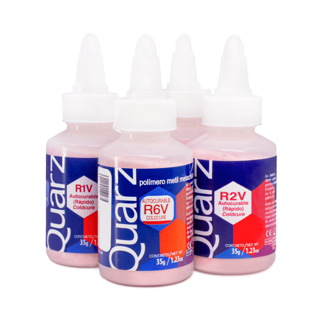 Acrílico Rápido Quarz Tonos Rosas Acrílicos Deposito Dental Odontology BG