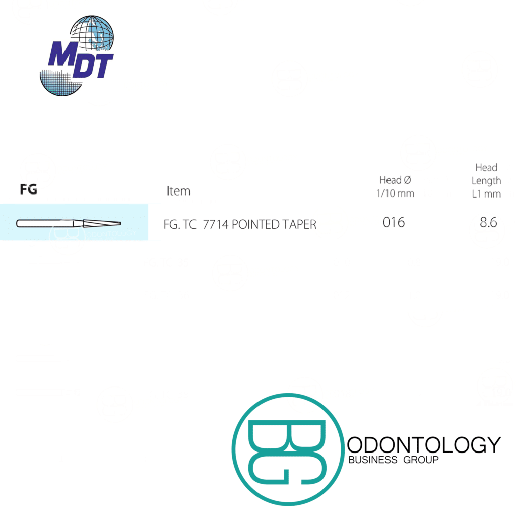 Fresa Dorada #7714 -Marca: MDT Abrasivos | Odontology BG