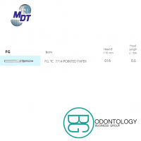 Fresa Dorada #7714 -Marca: MDT Abrasivos | Odontology BG