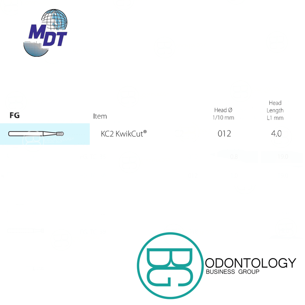 Fresa Dorada Corte De Metal KC2 -Marca: MDT Abrasivos | Odontology BG