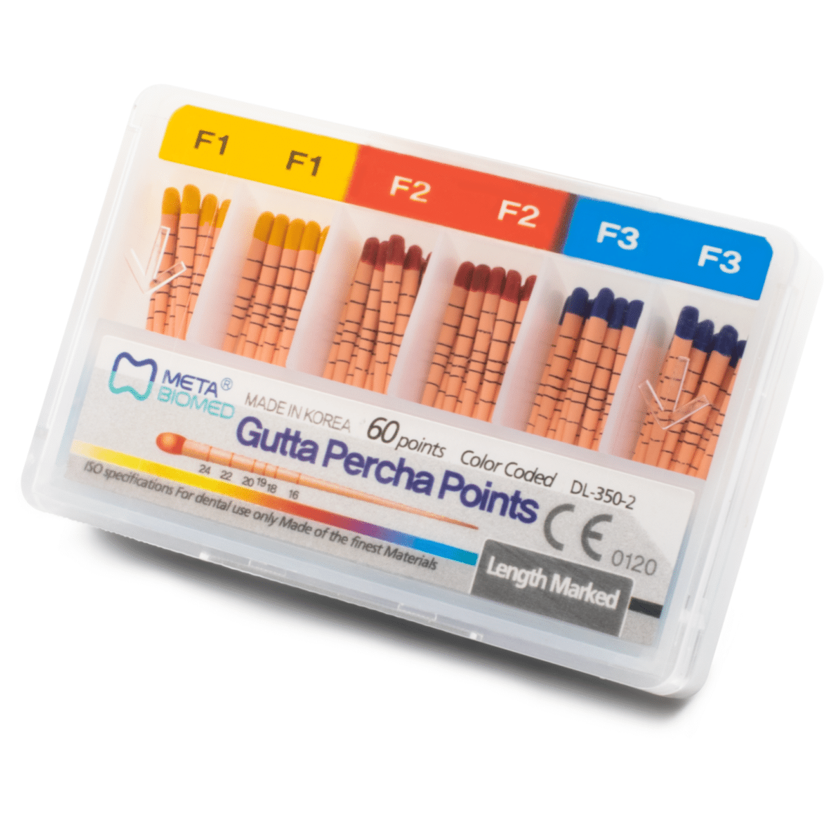 Gutapercha Taper -Marca: MetaBiomed Gutapercha | Odontology BG
