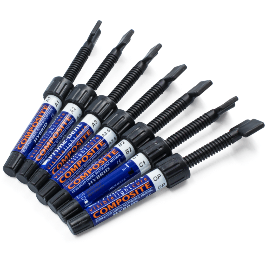 Kit Resina Híbrida 7 Jeringas Resinas Deposito Dental Odontology BG