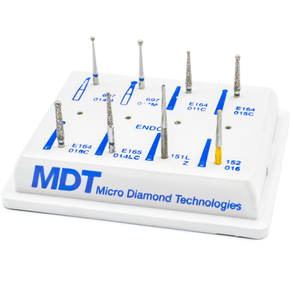 Kit Endodoncia Con 8 Fresas -Marca: MDT Abrasivos | Odontology BG