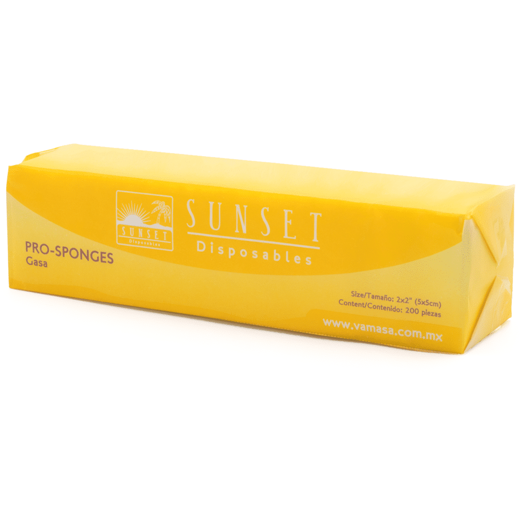 Gasa 2″X2″ Aniversario Deposito Dental Odontology BG Gasa 2"X2" -Marca: SUNSET Desechables | Odontology BG