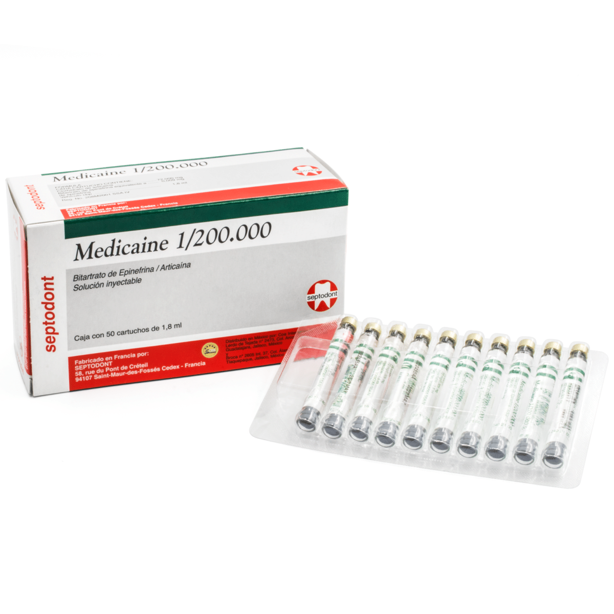 Anestesia Medicaine -Marca: Septodont Anestesia | Odontology BG