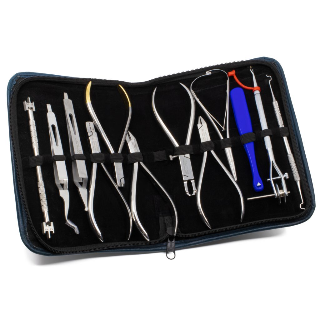 Estuche De Ortodoncia 12Pzas Instrumental de Ortodoncia Deposito Dental Odontology BG