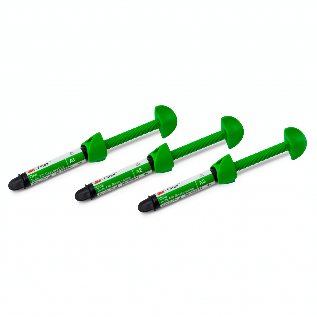 3M™ Filtek™ One Bulk Fill Restorative Posterior jeringa Resinas Deposito Dental Odontology BG