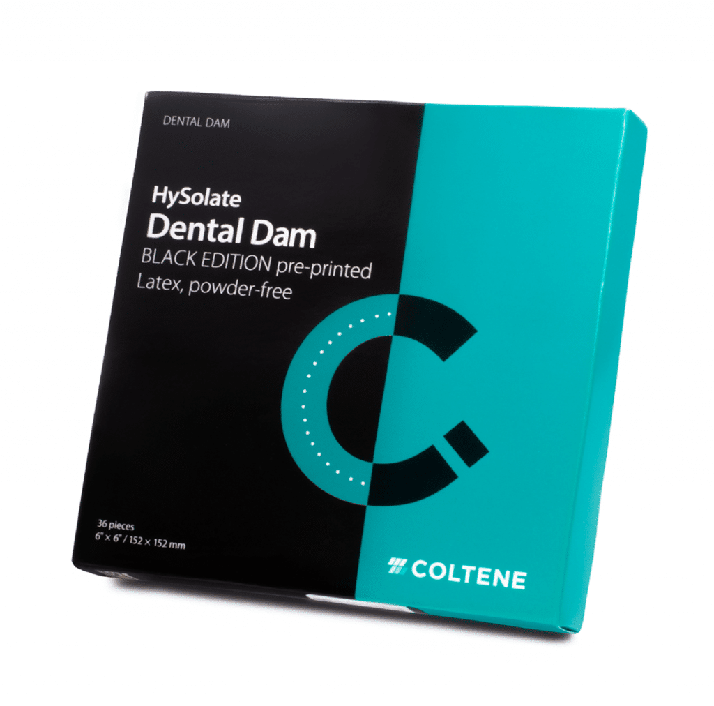 Dique Hysolate 6X6 Negro Medio Aislamiento Deposito Dental Odontology BG