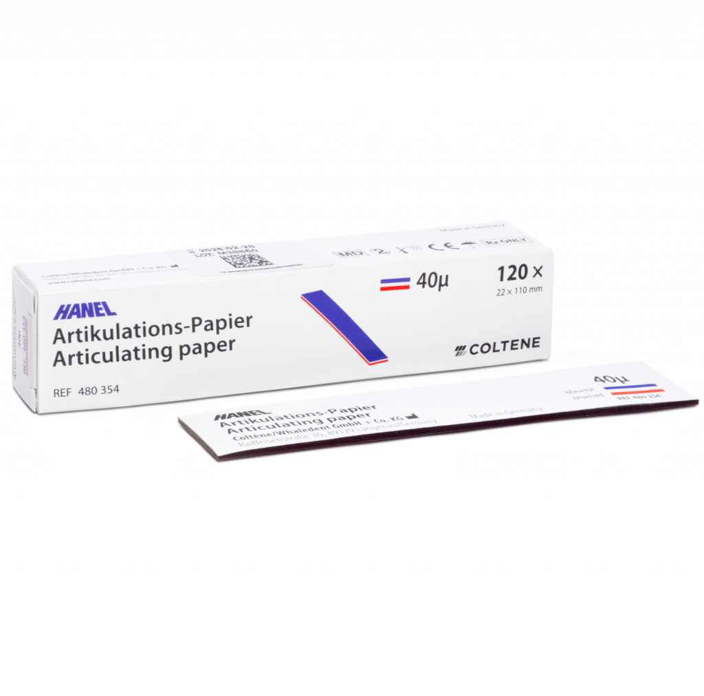 Papel Articular En Tira 40µ Papel Articular​ Deposito Dental Odontology BG