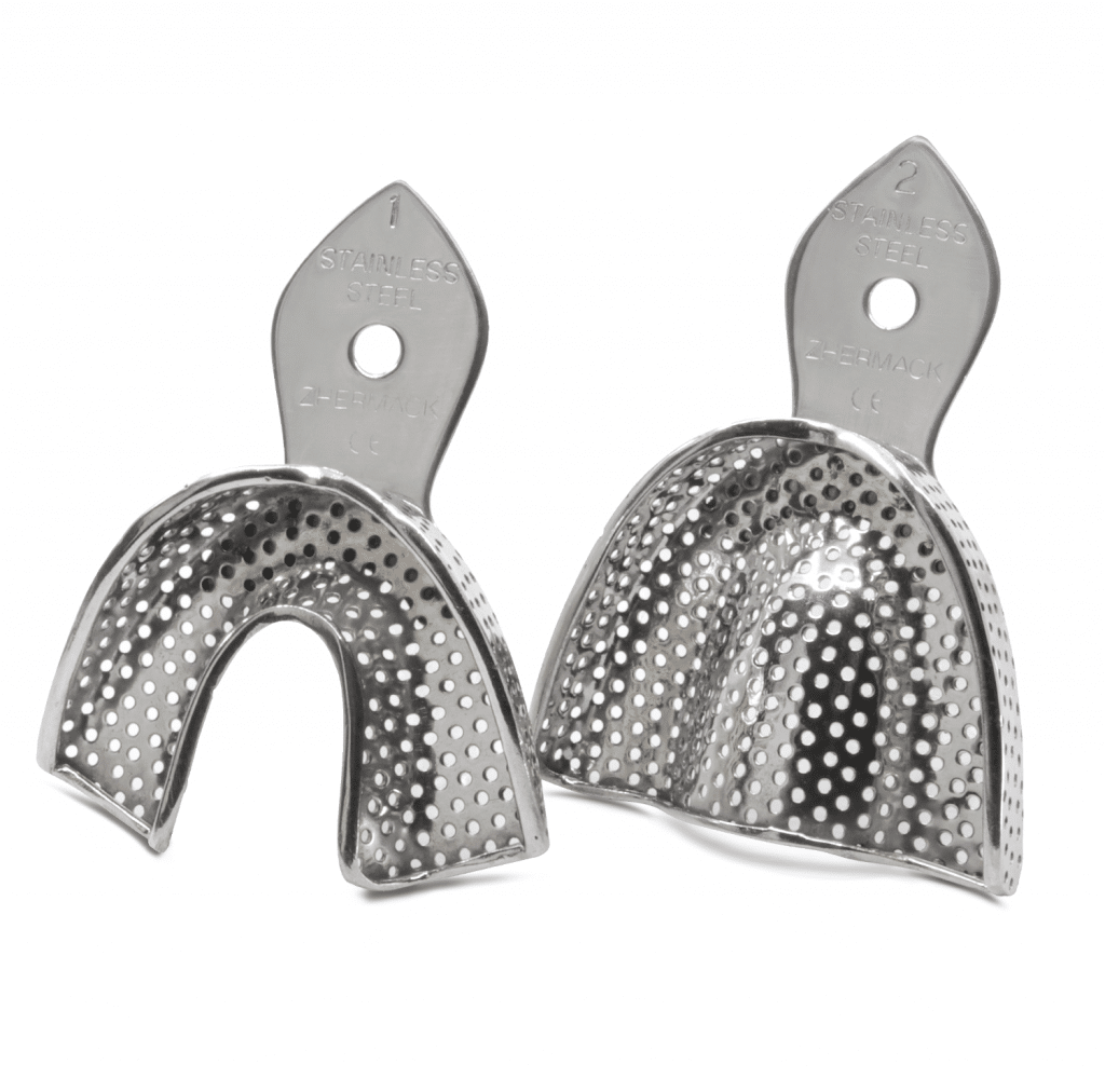 HI-TRAY Individual Perforada Instrumental de Impresión Deposito Dental Odontology BG