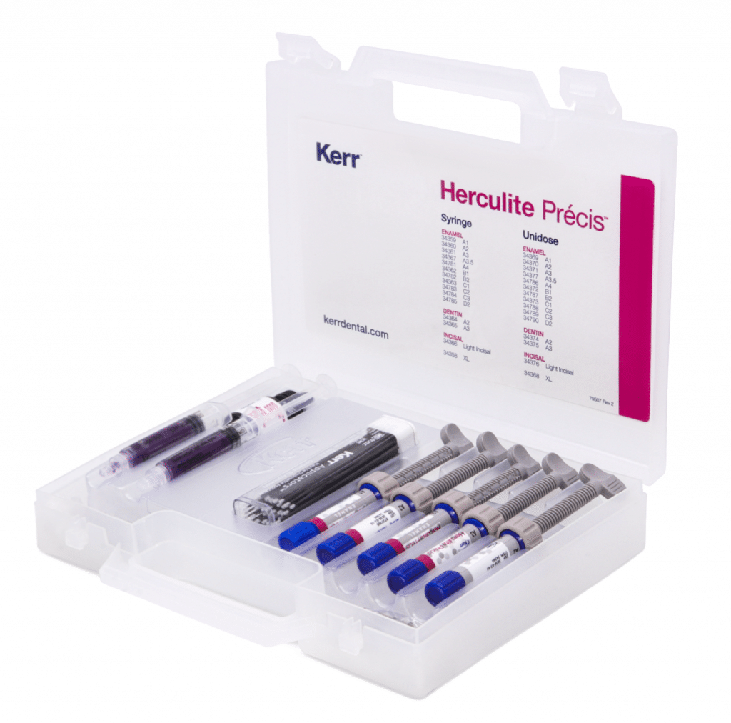 Herculite Précis Estuche C/5 Jeringas Resinas Deposito Dental Odontology BG