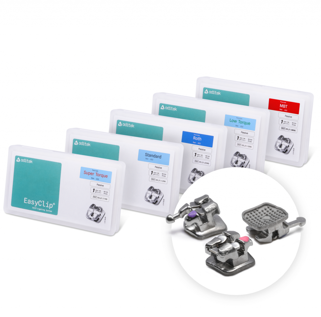 Bracket de Autoligado EasyClip+ Pasivo Brackets Deposito Dental Odontology BG