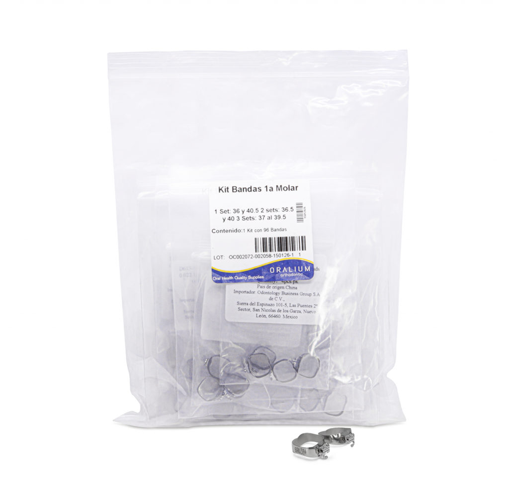 Kit 96 Bandas 1a Molar Convertible Semana del dentista Deposito Dental Odontology BG