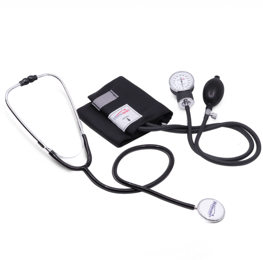 Baumanómetro y Estetoscopio DMH Negro Diagnóstico Deposito Dental Odontology BG