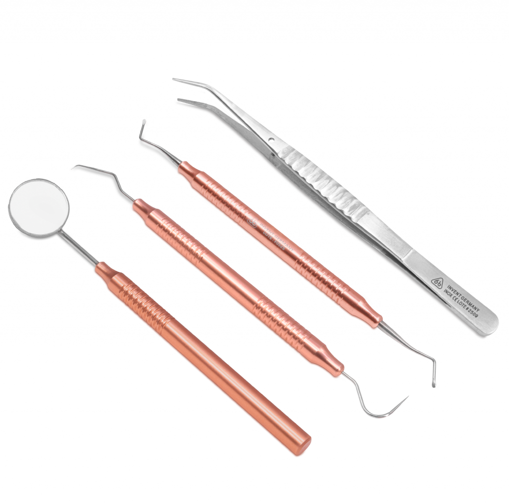 Juego Basico 1X4 Adulto Rose Gold Diagnóstico Deposito Dental Odontology BG