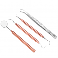 Juego Basico 1X4 Adulto Rose Gold Aniversario Deposito Dental Odontology BG