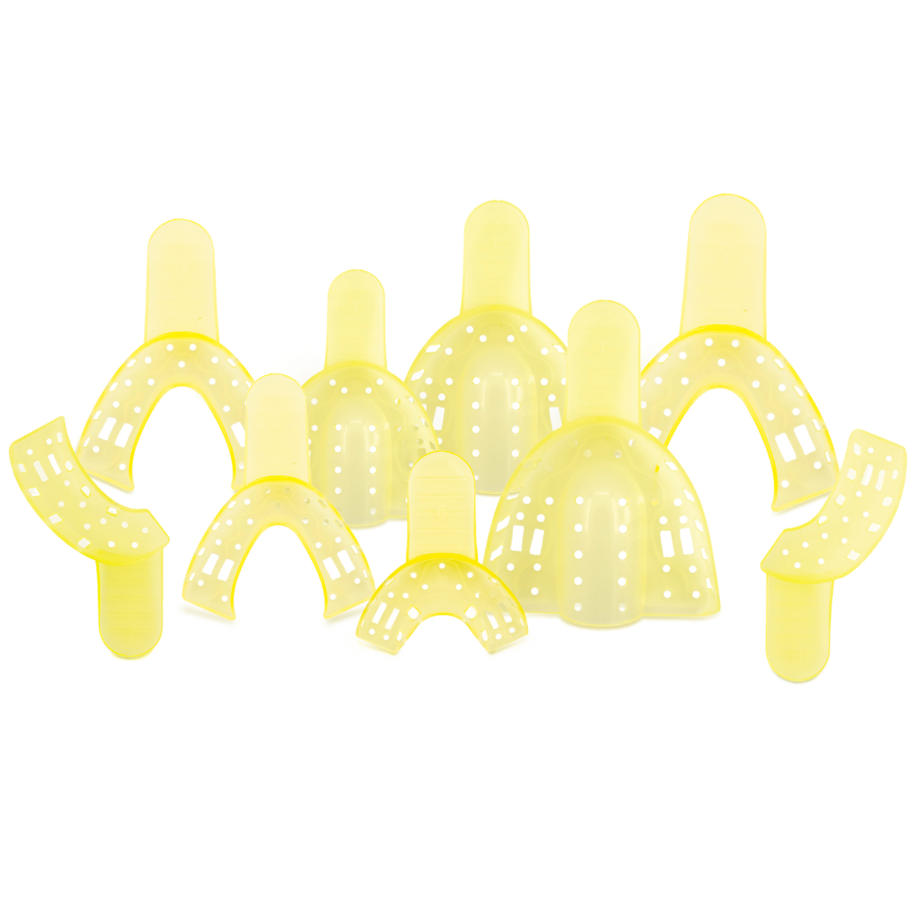 Cucharillas Juego Con 9 Plástico Instrumental de Impresión Deposito Dental Odontology BG