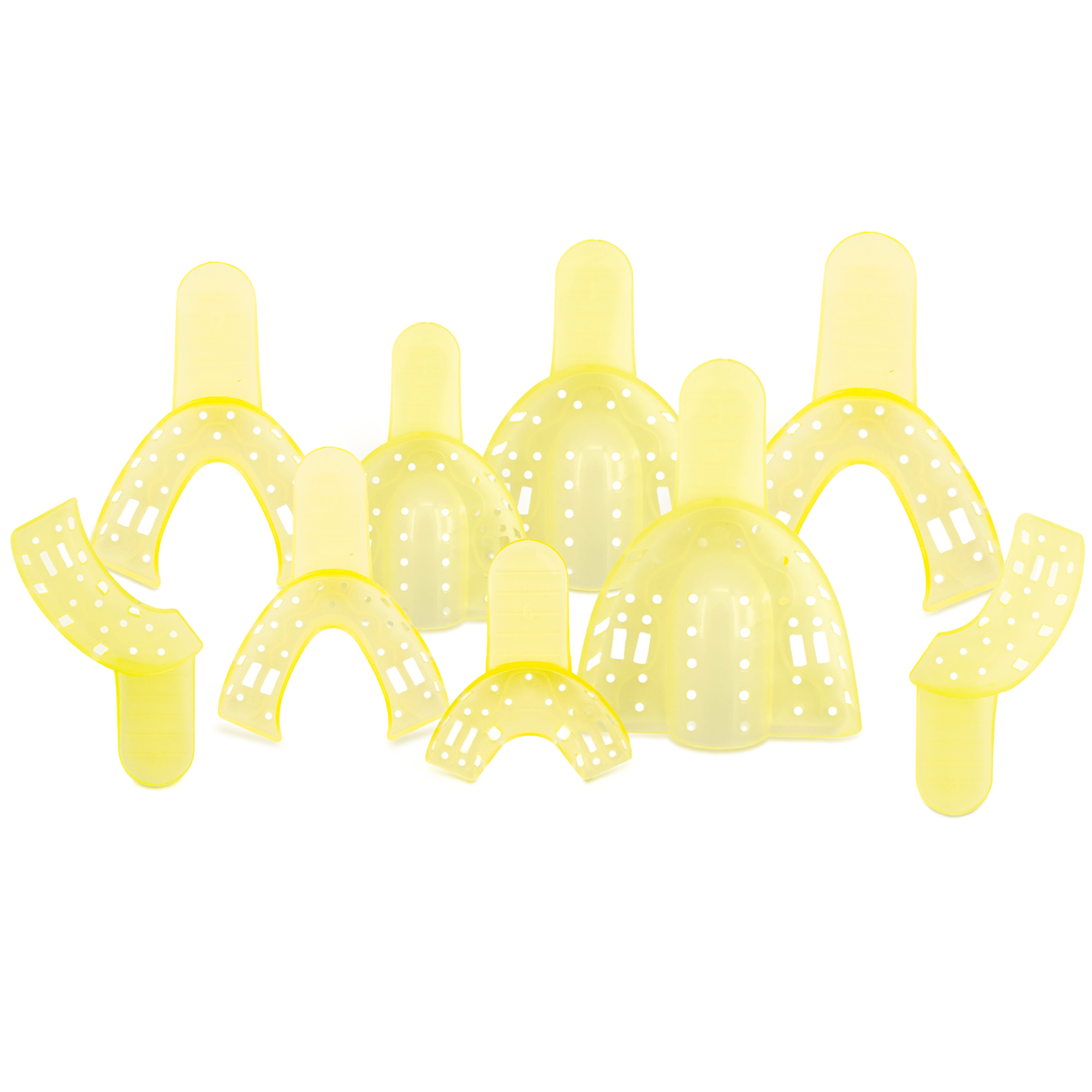 Cucharillas Juego Con 9 Plástico Instrumental de Impresión Deposito Dental Odontology BG Cucharillas Juego Con 9 Plástico - Image 1