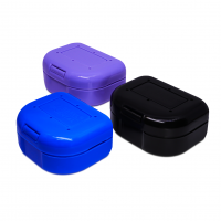 Caja Biodegradable Retenedor Cuadrada Alta Con 30 Piezas Ortodoncia Deposito Dental Odontology BG